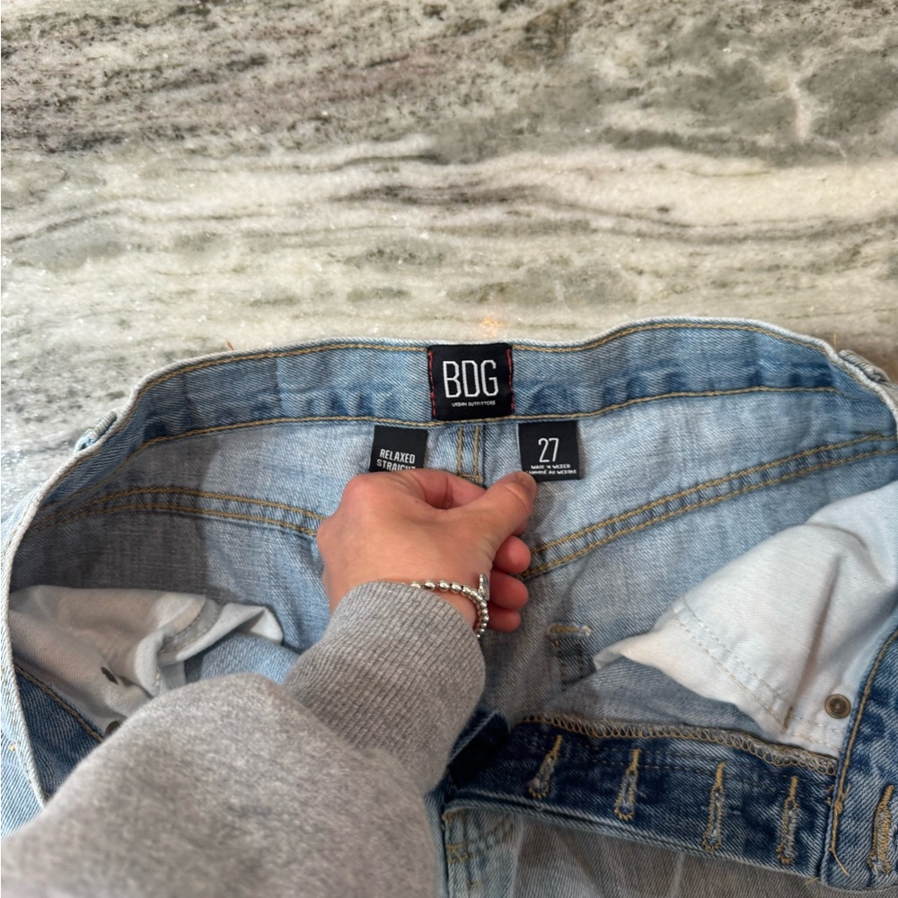 Urban Outfitters Light Blue Straight Leg Jeans - Picture 3 of 7